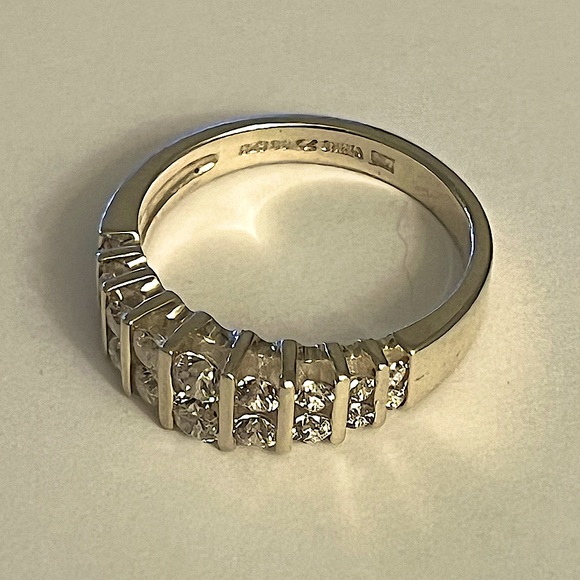 Sterling Silver Cubic Zirconia Ring - Picture 3 of 5